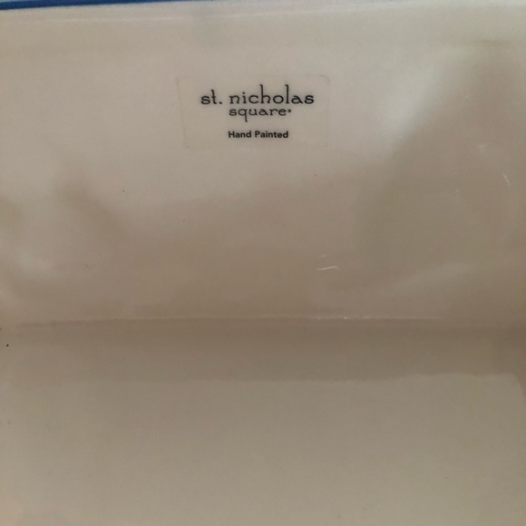 🎉SALE!!🎉 St. Nicholas Square Large Bowl Let It Snow Hand Painted Design - Picture 7 of 7